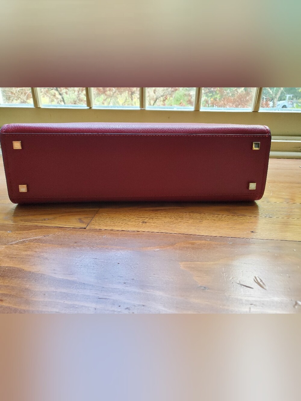 Michael Kors Scarlett Medium Leather Satchel Tote Crossbody Burgandy Red BNWT - Picture 10 of 10